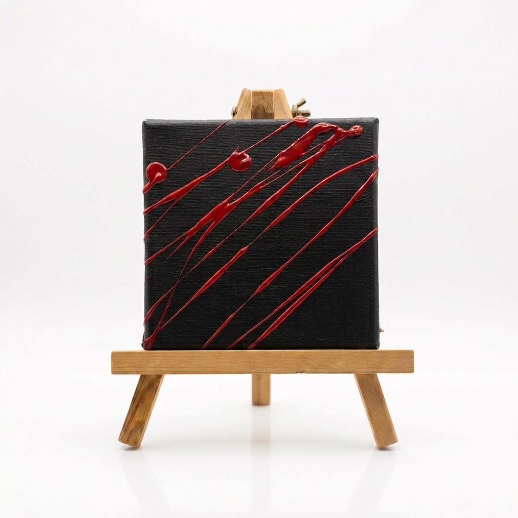 Original Artwork (15x15cm) In Search Of: "Roter Faden"